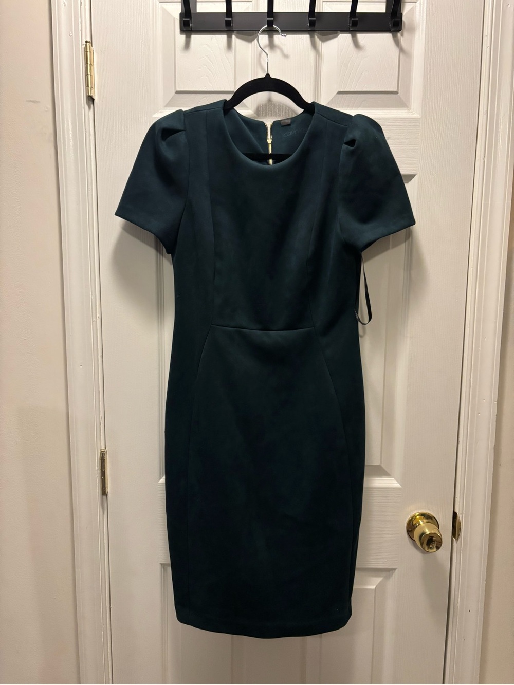 Calvin Klein Green Midi Sheath Dress